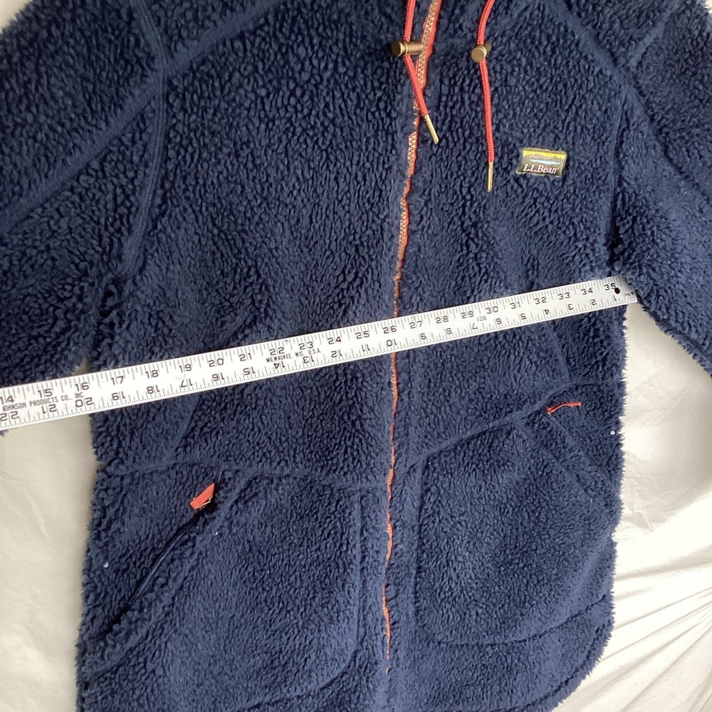 LL bean Mountain pile fleece coat Sherpa Jacket - Picture 3 of 12